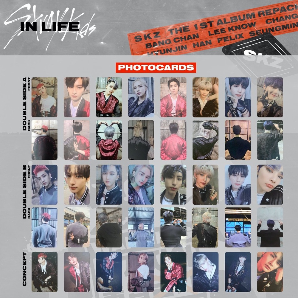 Stray Kids In Life Album Photocards (Add Ons)